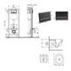 Готовое решение Qtap для ванной комнаты: подвесной унитаз Taurus Ultra Quiet 515×360×350+ комплект инсталляции Nest 4в1 (линейная клавиша Matt Black) - изображение 2