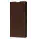 Чехол-книжка Fibra Leather Flip для Samsung S25 Ultra, коричневый - изображение 1