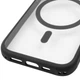 Противоударный Чехол TPU+PC GETMAN Moon Clear with MagSafe для Apple iPhone 15 (6.1") Black - изображение 5