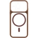 Чохол TPU+PC GETMAN Moon Clear with MagSafe для Apple iPhone 13 Pro (6.1") Brown - зображення 3