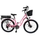 Велосипед с электромотором SPARK E-CITY LITE 17" 48V/500W/12,8Ah малиновый - изображение 1