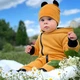 Шапочка HelloWorld детская Микки Горчичная 46-50 см - изображение 1