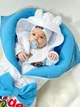 Конверт одеяло HelloWorld трансформер на выписку "Сюрприз" голубой Зимний - изображение 8