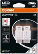 Zestaw żarówek samochodowych OSRAM LEDriving SL P27/7W Red 2 szt. (3157DRP-2BL) - obraz 1