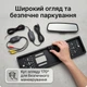 Камера заднего вида с рамкой для номера RIAS R-315 беспроводная Wi-Fi IP66 Black (3_08086) - изображение 3
