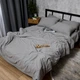 Комплект постельного белья Moon&Star Вареный Хлопок Grey Comfort двоспальний 175х210 наволочки 4х50х70 (MS-820012118) - изображение 4