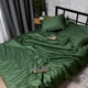Комплект постельного белья Moon&Star Сатин Premium Green Velvet Corner King Size 220x240 наволочки 2х70х70 (MS-820012847) - изображение 4