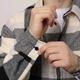 Рубашка Pobedov Tartan на пуговицах клетчатая черно-белая размер XL - изображение 5