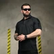Тактическое поло с вентиляционными зонами и липучками под шевроны черное размер M - изображение 4