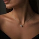 Срібне кольє "Джерело світла" DIVA 50 см - зображення 5
