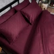 Комплект постільної білизни Moon&Star Satin Stripe Burgundy Luxe Полуторний Євро 160х220наволочки 2х70х70 (MS-820012937) - зображення 5