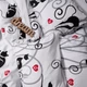 Комплект постельного белья Moon&Star Бязь Gold Люкс Cat Romance Полуторний Євро 160х220наволочки 4х50х70 (MS-820010663) - изображение 5