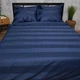 Комплект постельного белья Moon&Star Satin Stripe Royal Blue Полуторний 143х210 наволочки 2х70х70 (MS-820013072) - изображение 2