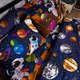 Комплект постельного белья Moon&Star Бязь Gold Люкс Planet Explorer Полуторний Євро 160х220наволочки 4х50х70 (MS-820011538) - изображение 3