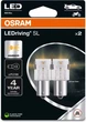 Zestaw żarówek samochodowych OSRAM LEDriving SL P21W Yellow 2 szt. (7506DYP-2BL) - obraz 1