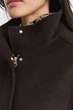 Жіноче темно-коричневе вовняне пальто SHORT WOOL JACKET WITH ZIP Gant S 4700395 - изображение 2