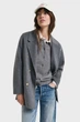 Жіноче сіре вовняне пальто HANDSTITCHED Gant L 4700383 - изображение 5