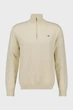 Чоловіча біла кофта TEXTURED COTTON HALF ZIP Gant L 8030256 - изображение 1