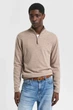 Чоловіча бежева вовняна кофта SUPERFINE LAMBSWOOL HALF ZIP Gant M 87213 - изображение 1
