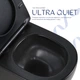 Унитаз подвесной Qtap Jay Ultra Quiet 485х360х320 мм, Matt Black, сиденьем Slim Duroplast/Soft-close/Quick R - изображение 5