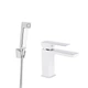 Смеситель для раковины Qtap Gemini (с гигиеническим душем) QTGEM272CRW45691 Chrome/White - изображение 1