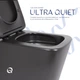 Унитаз подвесной Qtap Tern New Ultra Quiet с сиденьем с сиденьем Soft-Close MATT BLACK QT17332303ASMB - изображение 5