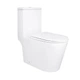 Унитаз-моноблок напольный Qtap Kolibri Ultra Quiet безободковый с сиденьем Soft-close WHITE QT10226380W - изображение 1