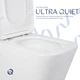 Унитаз напольный Qtap Tern Ultra Quiet безободковый с сиденьем Soft-Close QT17222175AUQ1W White - изображение 5