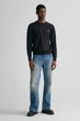 Чоловічий чорний джемпер CLASSIC COTTON C-NECK Gant L 8030561 - изображение 2