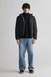 Чоловічий чорний гольф COTTON CABLE TURTLE NECK Gant S 8050607 - изображение 2