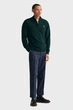 Чоловіча зелена вовняна кофта SUPERFINE Gant XXL 87213 - изображение 2