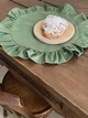Салфетка с рюшами под тарелку Ecotton Duck водоотталкивающая круглая (4057 Green) (25603_000) - изображение 3