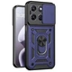 Чехол Fiji Camera Defence для Motorola G57 / G57 Power бампер с защитой камеры и подставкой Dark Blue - изображение 1