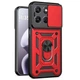Чехол Fiji Camera Defence для Motorola G57 / G57 Power бампер с защитой камеры и подставкой Red - изображение 1