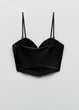 Топ ZARA зі штучної шкіри на блискавці XS - зображення 3
