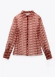 Блузка женская S полупрозрачная из органзы ZARA - изображение 1