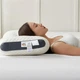 Ортопедическая подушка для сна с поддержкой шеи и спины Pillow-01, 48x74 см, гипоаллергенная, анатомическая форма, Белая - изображение 7