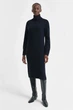 Жіноча темно-синя вовняна сукня DETAIL TURTLENECK DRESS Gant S 4502089 - изображение 1