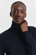 Жіноча темно-синя вовняна сукня DETAIL TURTLENECK DRESS Gant S 4502089 - изображение 2