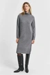 Жіноча сіра вовняна сукня DETAIL TURTLENECK DRESS Gant S 4502089 - изображение 1