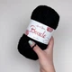 Пряжа букле Avanti Yarn Boucle для ткацтва в'язання макраме 100г чорна (№9900) - изображение 3