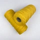 Шнур кручений для макраме No brand 4мм 300г двопрядний бавовняний жовтий мустард (065) - изображение 1