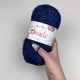 Пряжа букле Avanti Yarn Boucle для ткацтва в'язання макраме 100г темно-синій (№39) - изображение 2