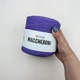 Пряжа трикотажна YARNART Maccheroni плоска для макраме темно-фіолетова (№777) - изображение 2