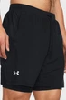 Чоловічі чорні шорти UA LAUNCH 7'' 2-IN-1 SHORTS Under Armour 3XL 1382641-001 - изображение 4