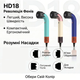 Фен HD18 Supersonic R Pro Ceramic Patina/Topaz LOW Hairdryer7Patina - зображення 3