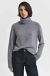 Жіночий сірий сірий SOFT WOOL TURTLENECK Gant L 4805377 - зображення 1