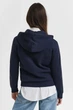 Жіноче темно-синє худе REG TONAL SHIELD ZIP HOODIE Gant S 4202588 - зображення 3