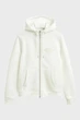 Жіноче біле худі REG TONAL SHIELD ZIP Gant S 4202588 - зображення 6