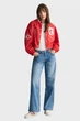 Жіночий червоний бомбер CROPPED VARSITY Gant L 4700308 - изображение 2